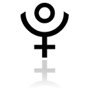 White Arrow on Black Background - symbol - Transparent Layer PNG