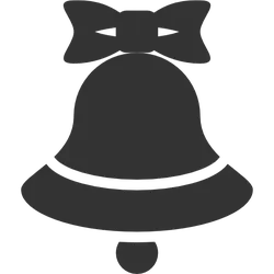 Bell - bow - gift - PNG