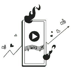 Music Player on Phone - music - High Resolution PNG
