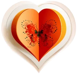 Heart Decoration - art - No Background PNG