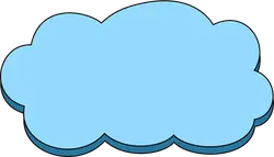 Cloud - cartoon - PNG