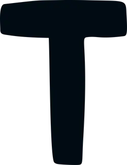 T-shaped symbol - shape - Transparent Background PNG