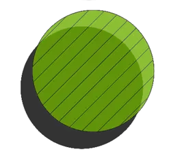 Green Striped Circle - shape - Free Download PNG