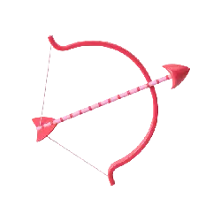 Red Bow and Arrow - valentine's day - PNG Images