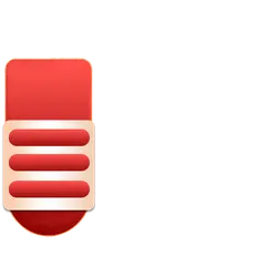 Red Icon - symbol - minimalist - Transparent Background PNG