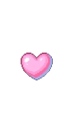 Pixel Heart Emoji - pixel - High Resolution PNG