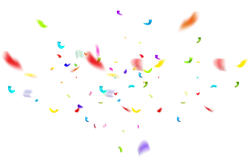 Colorful Confetti - holiday - Trending PNG