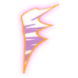 Purple Wings - anime style - Transparent Layer PNG