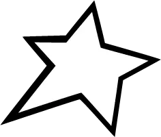 Star - white - geometric shape - PNG Images