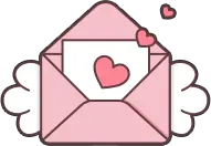 Pink Envelope - letter - No Background PNG