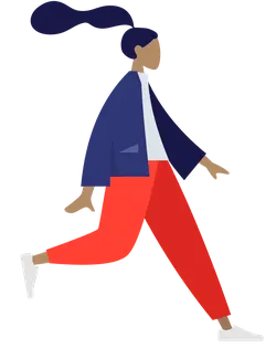 Girl in red pants - person - High Resolution PNG