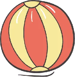 Beach Ball - No Background PNG
