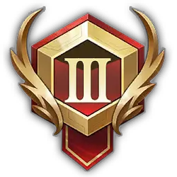 Roman numeral three - red - High Resolution PNG