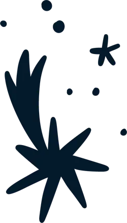 Blue Star Pattern - nightsky - Transparent Background PNG