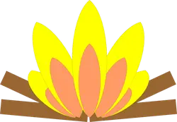 Lotus Flower - brown - Free PNG