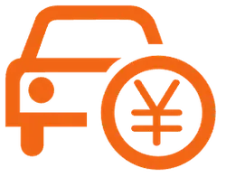 Car and Currency Symbol - sign - PNG
