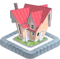 Red Roof House - game - Lossless PNG