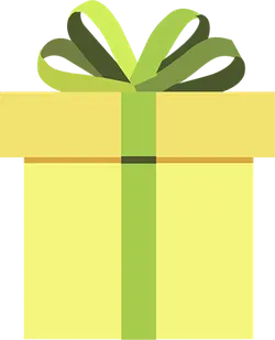 Gift Box - Free for Commercial Use PNG - yellow