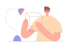 Man with Glasses - glasses - design - PNG