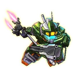 Green Robot Warrior - Free PNG