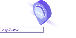 Purple Location Pin Icon - map - Transparent Layer PNG