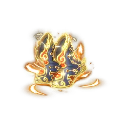 Flaming War Boots - magic - Transparent Background PNG