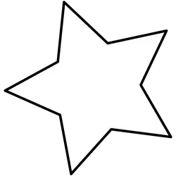 Star - lines - white - Transparent Layer PNG
