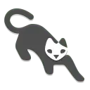 Black Cat - No Background PNG - cartoon