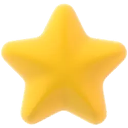 Star - pentagram - yellow - High Resolution PNG