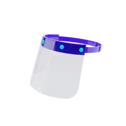 Protective Face Shield - plastic - High Resolution PNG