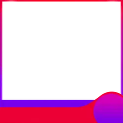 Colorful Border - blue - High Resolution PNG
