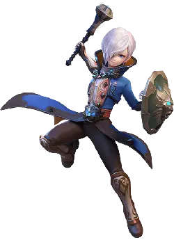 Silver-haired Warrior - weapon - Free for Commercial Use PNG