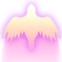Purple Light Bird Shadow - outline - Free Download PNG