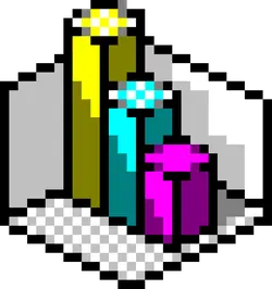 Pixel Art Colored Gemstone - pixel art - No Watermark PNG