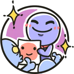 Purple Cartoon Character - stars - Free Download PNG