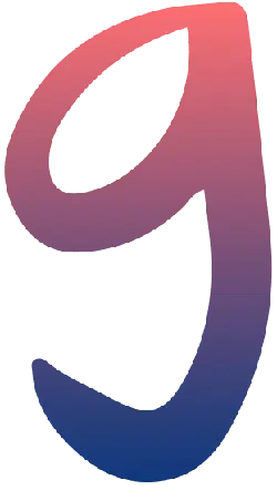 Number 9 - red - gradient - Lossless PNG