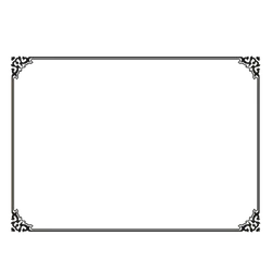 Decorative Frame - vintage - elegant - No Background PNG