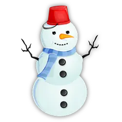 Snowman - button - Lossless PNG
