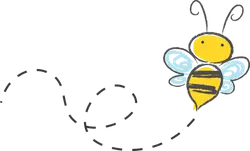 Cartoon Bee - Transparent Layer PNG