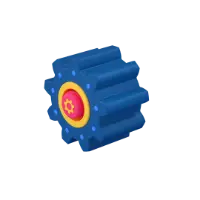 Gear - blue - transmission - PNG Images