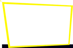 Yellow Border Rectangle - No Watermark PNG