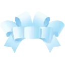 Light Blue Bow - ribbon - High Resolution PNG