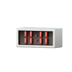 Digital Clock - red - electronic - PNG Images