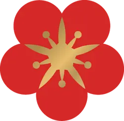 Plum Blossom - gold - Lossless PNG