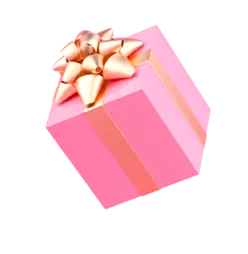 Pink Gift Box - Fast Download PNG - bow