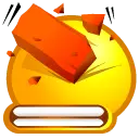 Brick emoji - game - No Background PNG