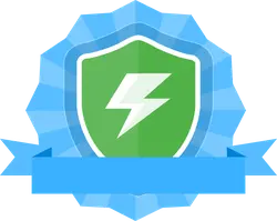 Lightning Shield Badge - safety - Lossless PNG