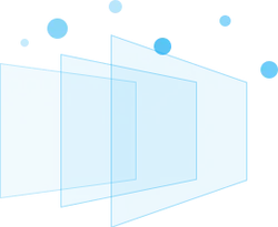 Blue Geometric Shapes - minimalism - tech - Free Download PNG