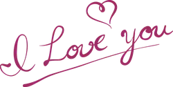I Love You - letter of love - High Resolution PNG