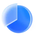 Blue Circular Icon - application - Transparent Layer PNG